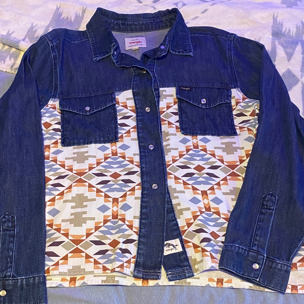 Wrangler Blue Denim Shirt